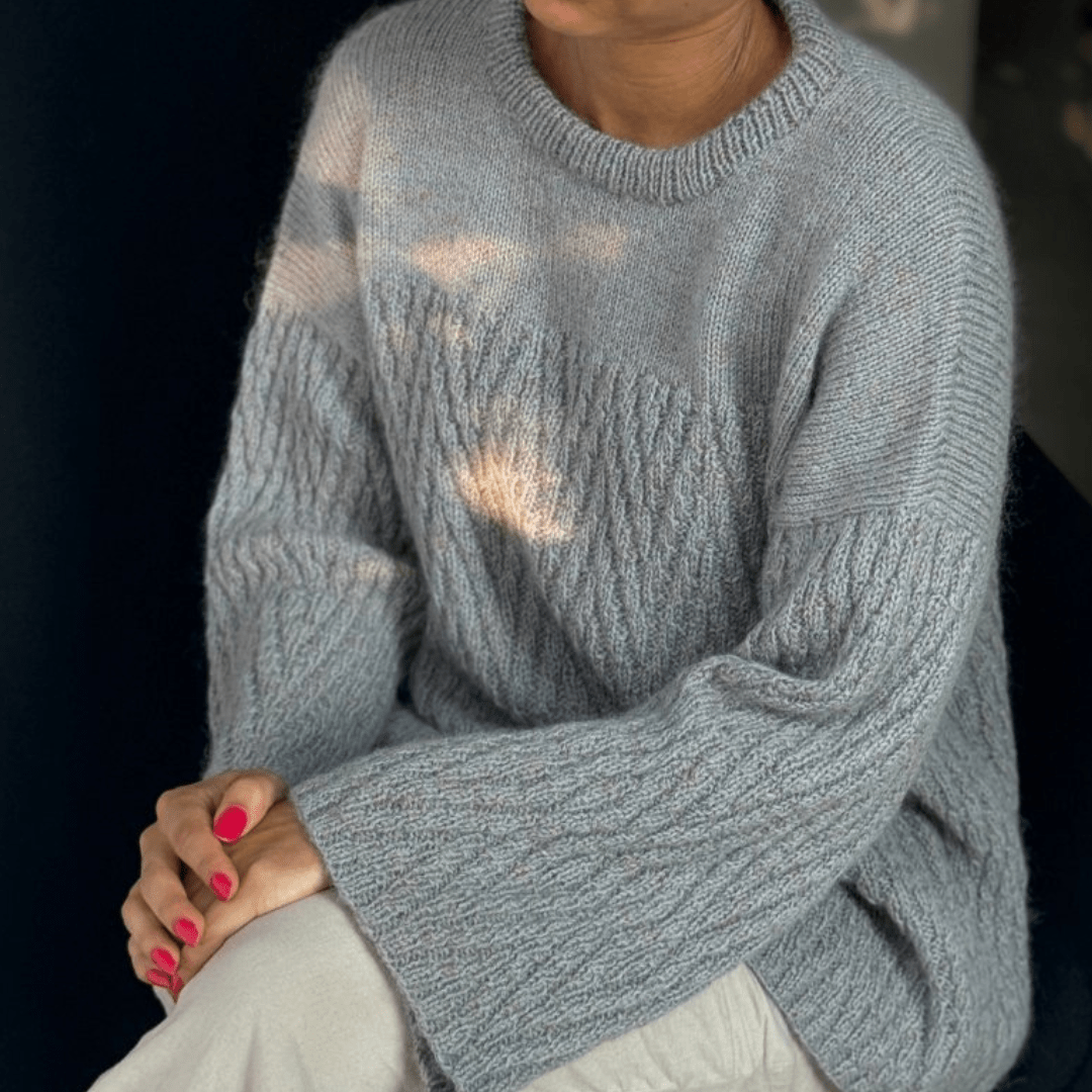 Lene Holme Samsøe / leKnit - Woodlark Sweater (Linen Tweed) - Gaia Garn -
