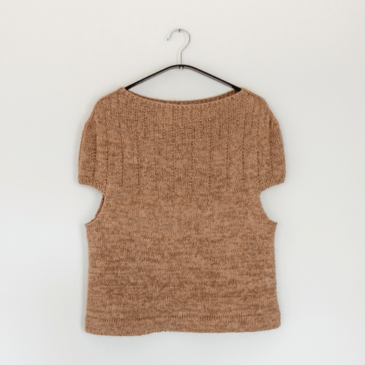 Strikkeopskrift - Pearl Tee - Gaia Garn - Strikkeopskrift