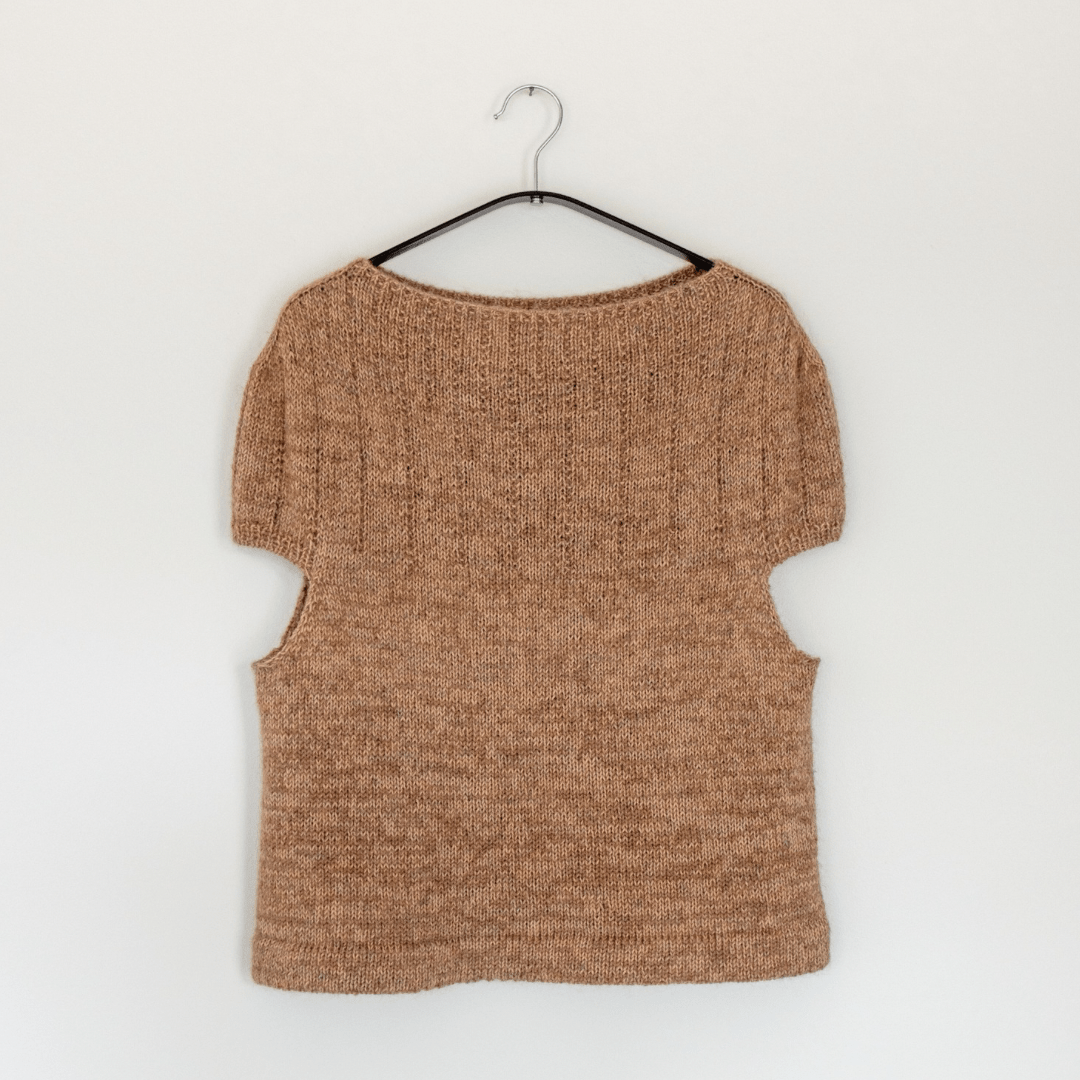 Strikkeopskrift - Pearl Tee - Gaia Garn - Strikkeopskrift