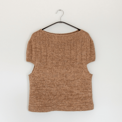 Strikkeopskrift - Pearl Tee - Gaia Garn - Strikkeopskrift